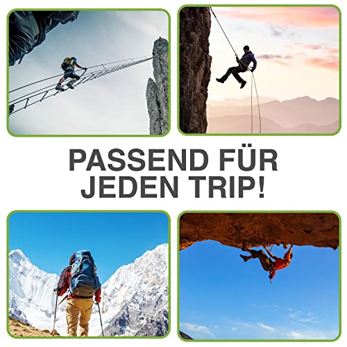 Igoera®️ Kletterhandschuhe mit hochwertigen u. robusten Nähten, Fingerhandschuhe zum Klettern u. Bouldern für mehr Grip u. Schutz am Fels u. an der Wand, Unisex