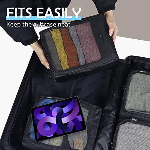 Gloppie 4-Pack Packing Cubes for Luggage - Organizer Suitcase Bags Set - Carry On Travel Accessories2