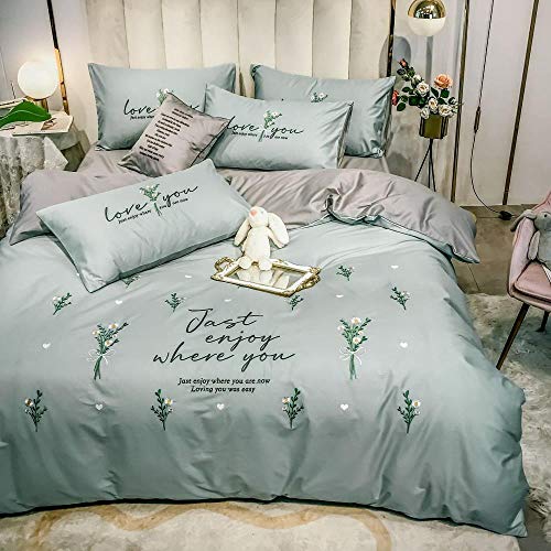 Shah Four-Piece Bed Sheet Bed Lily Bedding Set MAI Huifan Star Blue