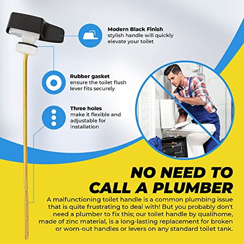 Universal Side Mount Toilet Handle Tank Flush Lever