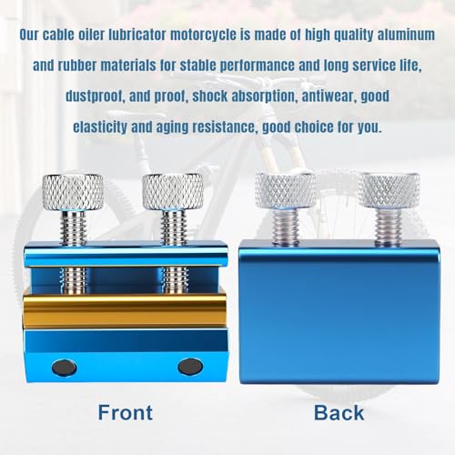 Image of Cable Lube Tool for Motorcycle ATV Dirt-Bike Scooter Bike,Cable Lubricator Lubricant Luber Lube Oiler Tool (Blue)