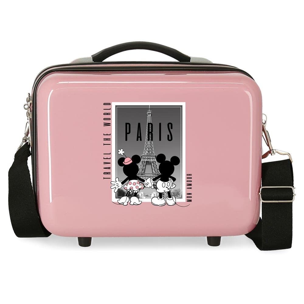 Disney Topolino e Minnie Travel the World Paris Nude Trousse da toilette adattabile 29x21x15 cm ABS rigido 9,14 l 0,8 kg