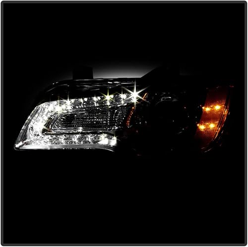 Miniatura 6 de ACANII - Para [tipo halógeno] 2015-2023 Chrysler 300 Chrome LED DRL Proyector Faros Faros Par Izquierdo+Derecho