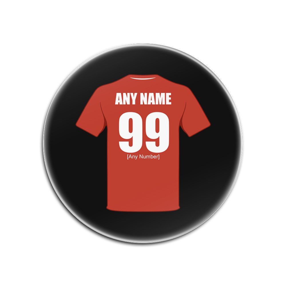 UNIGIFT Personalised Gift - Swindon Town Round Gloss Hardboard Coaster (Football Club Design Theme, Colour Options) - Any Name/Message on Your Unique Mat Pad - The Robins
