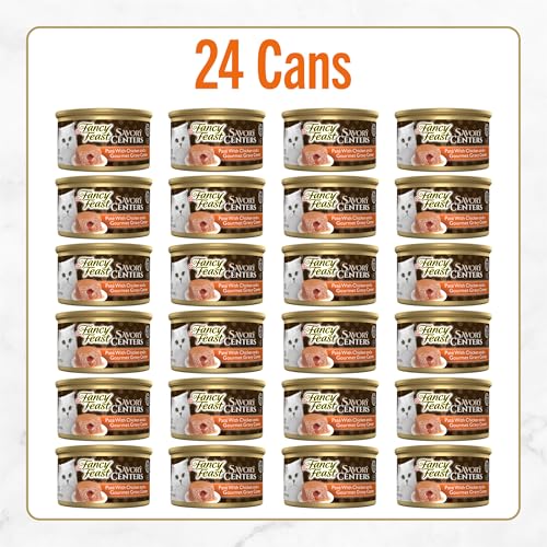 Fancy Feast Purina Savory Centers Gourmet Wet Cat Food Pate with Chicken and Gravy Center, 3 oz Cans (Pack of 48) - image 3