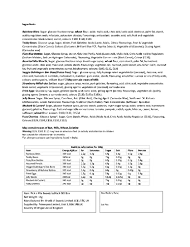 1 KG Pick and Mix Sweets Gift Jelly Sweets, Fizzy Bubblegum Bottles, Fried Eggs and More - 2