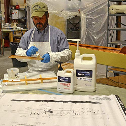 TotalBoat 51 Epoxy Resin Kit (Gallon, Slow Hardener), Marine Grade Epoxy for Fiberglass and