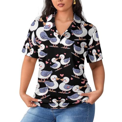 Polo clásico de manga corta para mujer, camiseta casual de tenis y golf