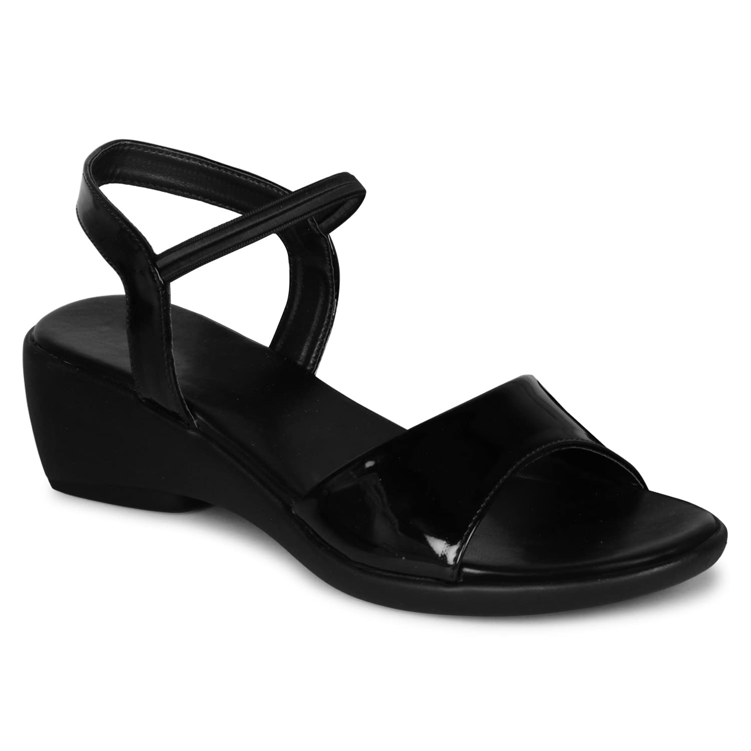 Right Steps Womens Stylish Soft Comfort Sandal, Girls Sandal (Black, numeric_5) (B0B7RL35L1) Amazon Price History, Amazon Price Tracker