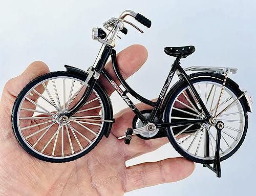 Skaide Fahrrad Miniatur Deko Maßstab 1:10 (Holland Damen schwarz)
