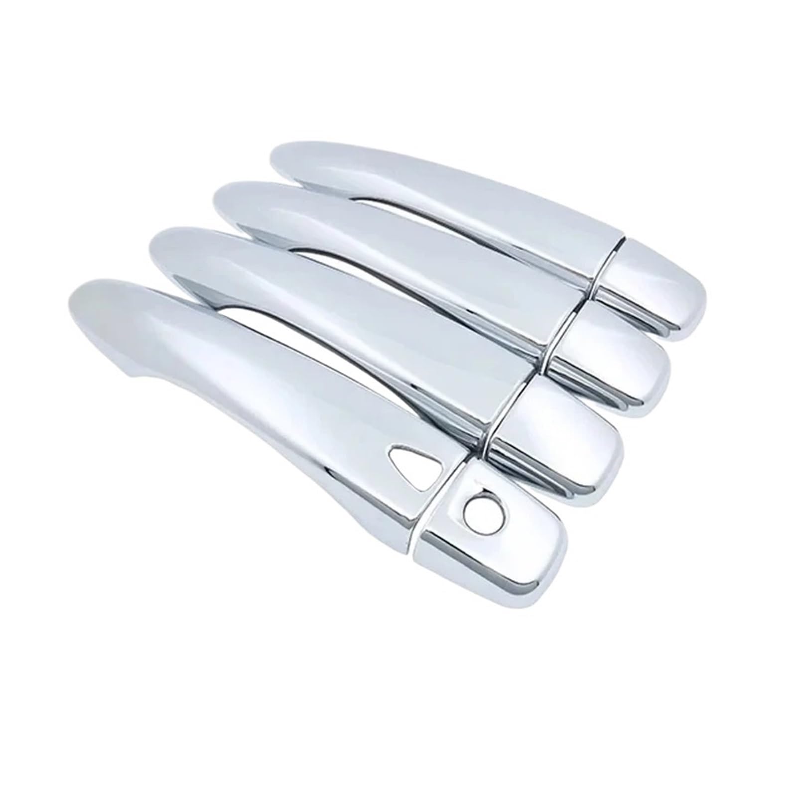 Ropaix 4Handle 1 Button A Side Exterior Door Handle For Nissan For Navara Np300 For Frontier D23 2015-2023 Car Sticker Styling Chrome Door Handle Cover(4Handle 1 Button A)