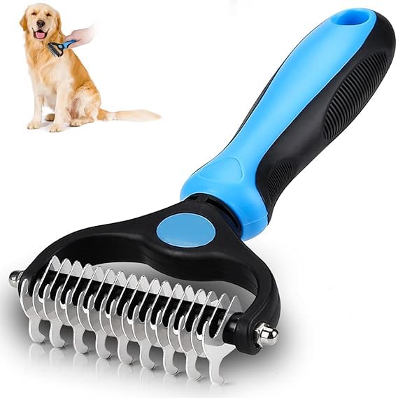 SUPERMART INDIA 2-in-1 Hair Brush Dogs Dog Brush for Grooming Dual Head Deshedding and Dematting Steel Dog Comb Cat Grooming Kit Brushes Pet Grooming Brush for Dogs & Cats Pet Hair Remover Brush(1pcs) (B0D77N25T9) Amazon Price History, Amazon Price Tracker