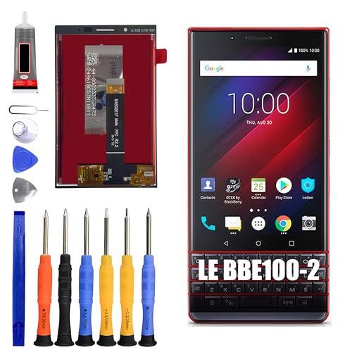 ERYNK Écran LCD pour BlackBerry KEY2 LE [avec empreintes digitales] [4,5 pouces] écran tactile LCD numériseur avec jeu d'outils