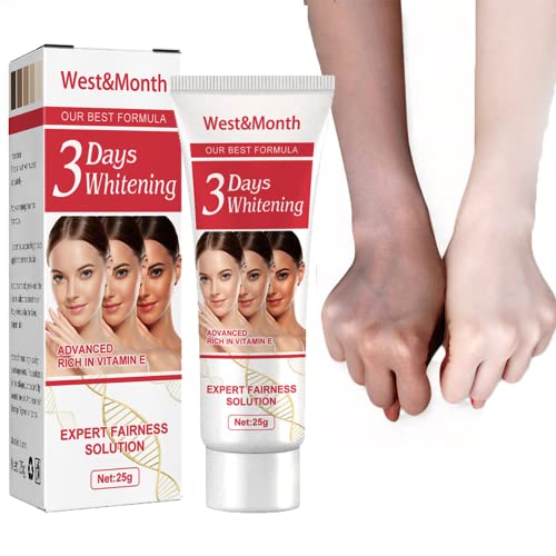 3 Days Kojic Acid Whitening Moisturizing Cream, Dark Spot Corrector, Skin Lightening Cream for Dark Skin, Hyperpigmentation Remover, Brightens Skin Hydrating Nourishing Skin Bleaching Cream (25g 1pcs)