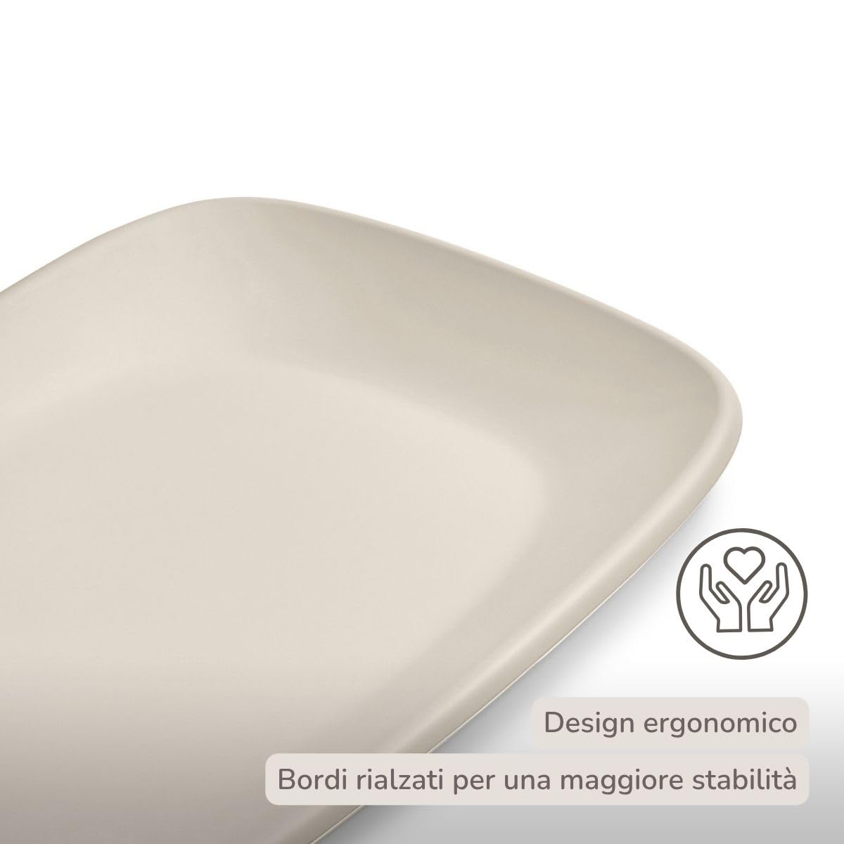 Nattou Fasciatoio in Morbida Schiuma PU, Fasciatoio Lavabile, Circa 50 x 70 cm, Softy, Colore Argilla