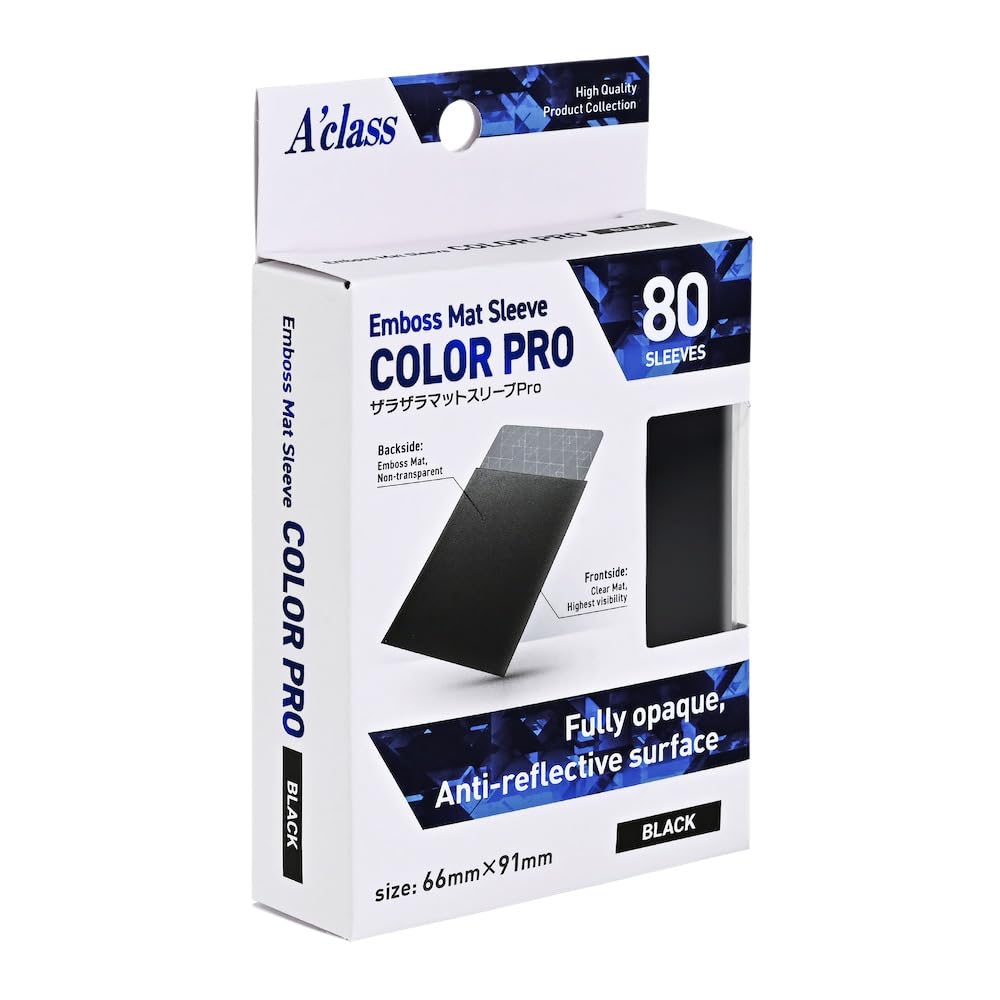 Amazon | アクラス ザラザラマットスリーブPro ブラック 【レギュラー