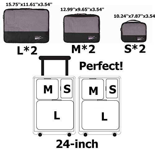 Packing Cubes Set Travel Luggage Organizers Suitcase Lightweight Accessories - Image 7