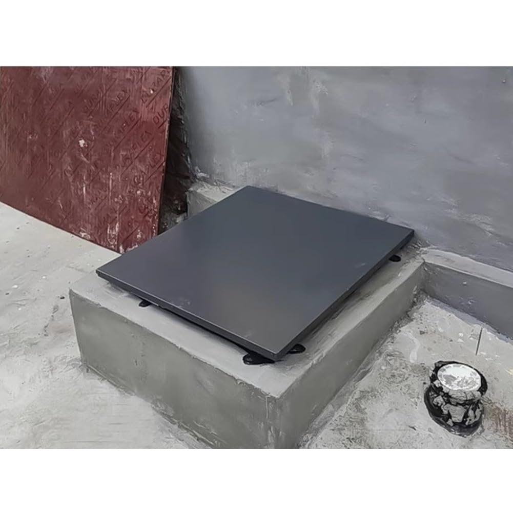 Botola Di Accesso Al Tetto In Acciaio, Cortile Ingresso A Soffitto Copertura Antipioggia Porta Di Sicurezza Zincata, Tetto Esterno Botola Di Manutenzione(75x95cm)