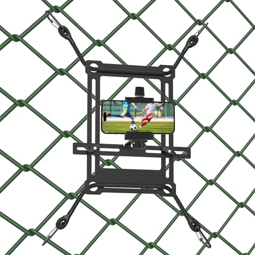 Gitaobac Fence Phone Mount for Baseball Games, Compatible with iPhone, GoPro, Mevo Start, Flexible, Durable, Ideal for Baseball, Softball, and Football Recording - image 1