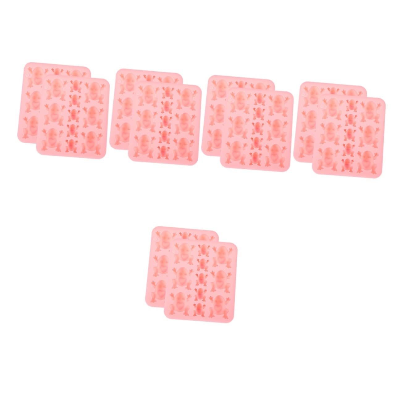 ARTIBETTER 5 Series Molde De Silicona De Rana Molde De De Rana Decoración Dulce De De De Bricolaje Herramienta De Horneado Gel De Sílice Rosa 2 Piezas X 5