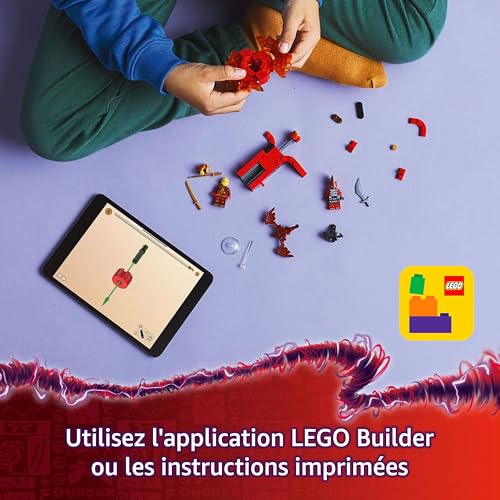 LEGO Ninjago La toupie Spinjitzu du Dragon de Kai Jeu de Construction avec 2 éléments de Pouvoir et 2 minifigurines Idée Cadeau pour garçons et Filles dès Amateurs de la série TV 71823 - vue 6