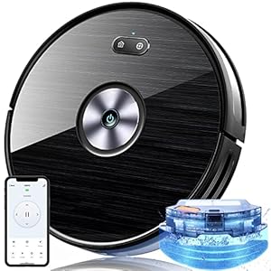 zimak Saugroboter mit Wischfunktion 2200PA Staubsauger Roboter WLAN App & Alexa Steuerung, Roboterstaubsauger mit…