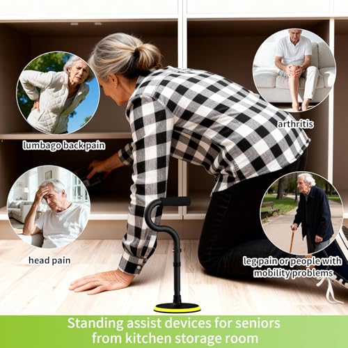 Standing Aid for Seniors Stand Assist Aid Devices & Supports for Elderly Help Get Up from Floor Standing Mobility Aid Tool Rising Indoors Garden Housework Bedroom Bathroom Bedside - Image 5