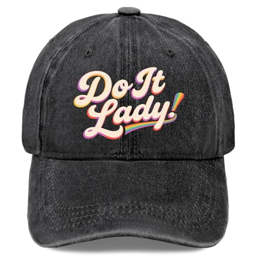 Do It Lady Chit Hats for Women Fashion Washed Distressed Baseball Caps Next Day Delivery