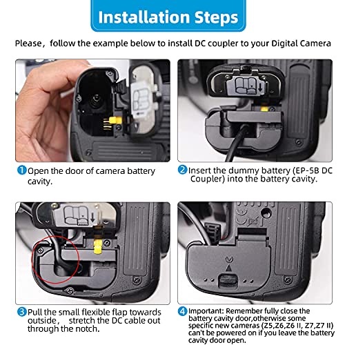 Glorich-EH-5-Plus-EP-5B-replacement-AC-Power-Adapter-Charger-kit-for-Nikon-1-V1-D7100-D800-and-D600-Digital-Cameras