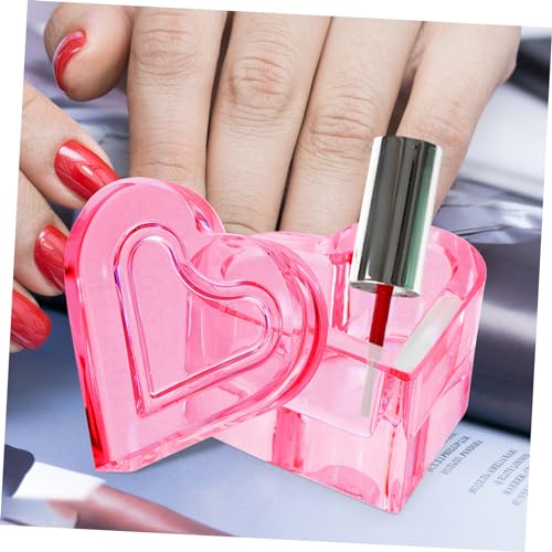 Plato para uñas de acrílico en forma de corazón miniatura 2