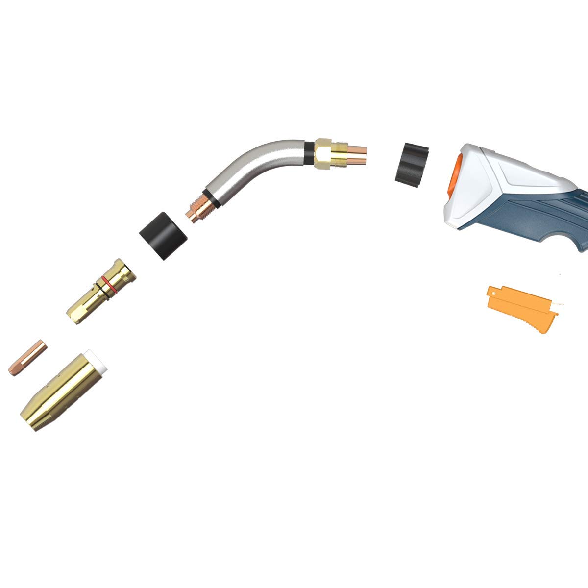 Rstar Mig Welding Torch Stinger 15ft (4.5m) 350Amp Replacement for Bernard 350A Miller fitting