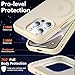 MOCCA Strong Magnetic for iPhone 14 Pro Case, [Compatible with Magsafe][13FT Military Drop Protection] Slim Translucent Matte Shockproof Case for iPhone 14 Pro Phone Case 6.1'', Light Gold