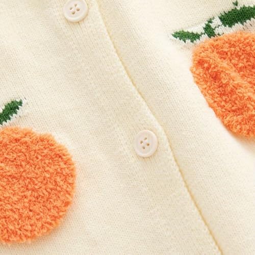 Baby Boy Girls Knit Sweater Cardigan Coat, Long Sleeved Round Neck Button Closure Tops for Toddler4