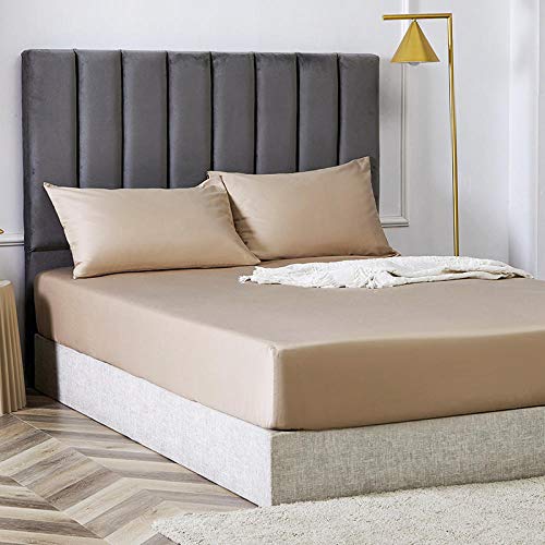 Drap de lit double en coton et soie une pièce pour couchage confortable