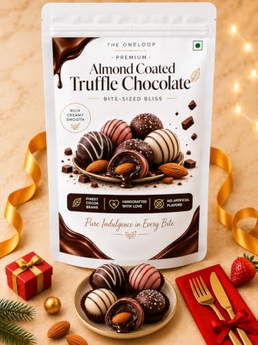 Image of Premium Chocolate Gifts | Handmade Gift Hamper | Almonds Chocolate (12 pcs Truffle Coated Almonds)