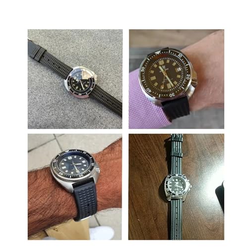 Bracelet de montre gaufré en caoutchouc souple de qualité