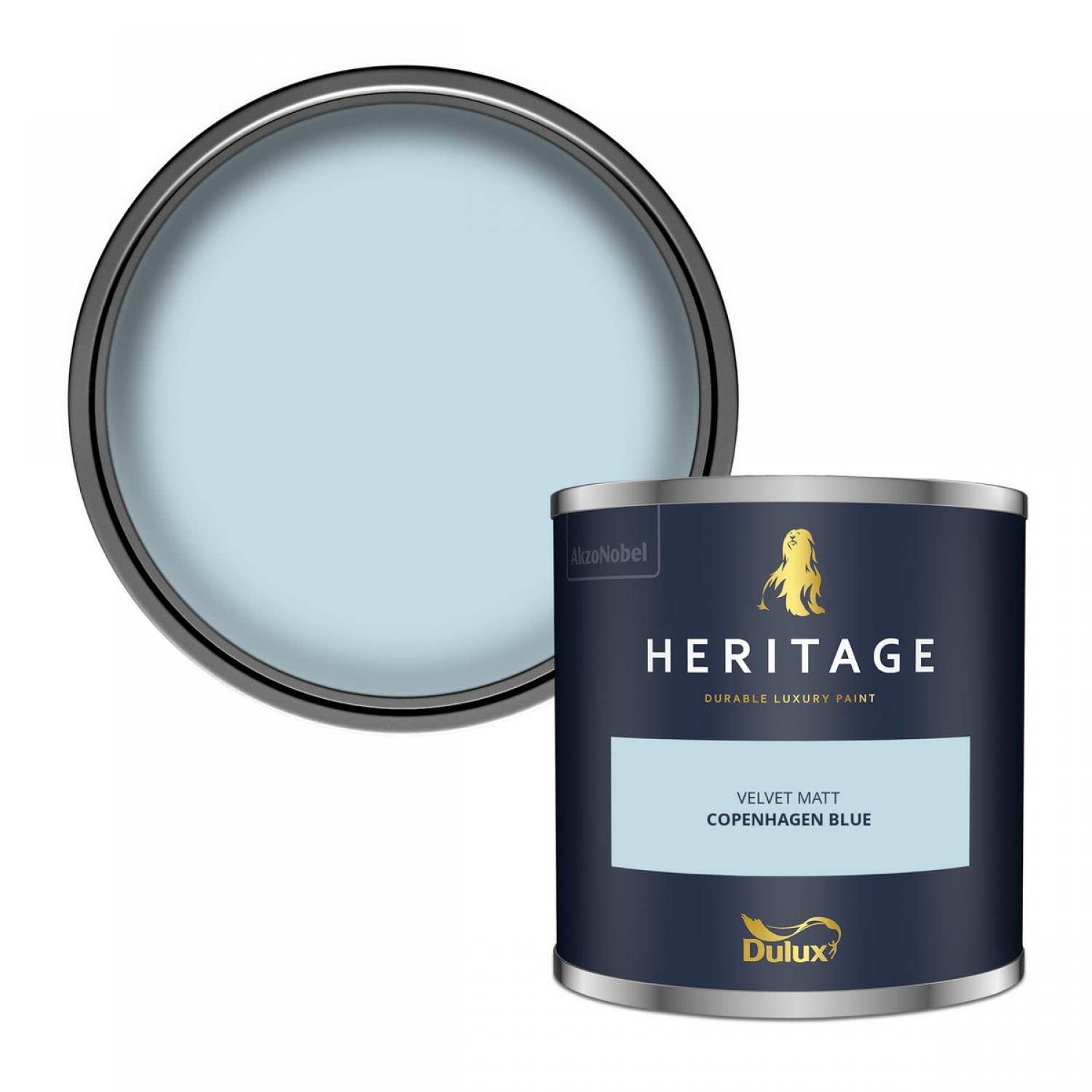 Dulux Trade Heritage Velvet Matt Emulsion Copenhagen Blue - 2.5ltr