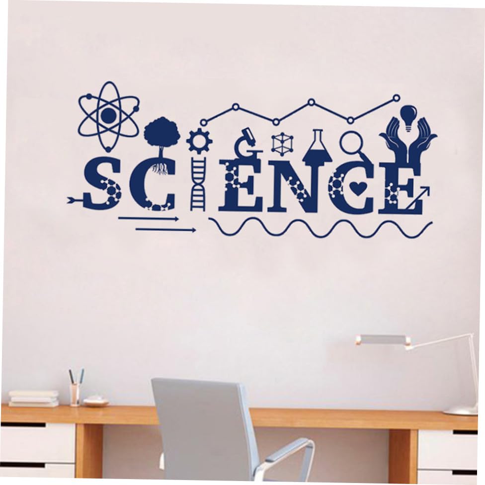 Vinilo decorativo científico adhesivo pared 99x42 cm PVC miniatura 4