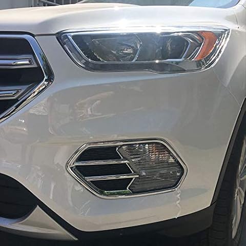 Front Fog Light Lamp Cover Trim For Ford Kuga Escape 2017 2018 ABS Chrome 2PCS/SET Cover