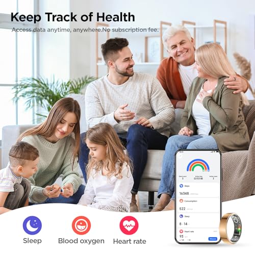Image of BENIO Smart Ring Health & Fitness Tracker Rose Gold 7