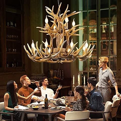 Hubrin Farmhouse Antler Chandelier Cover