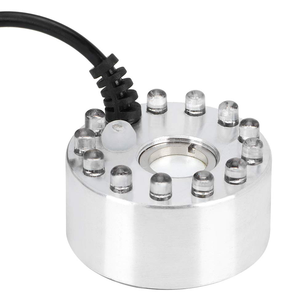 Estink Fontaine d'Intérieur LED, Humidificateur Cascade de Table avec Éclairage, Pompe Intégrée, 220V