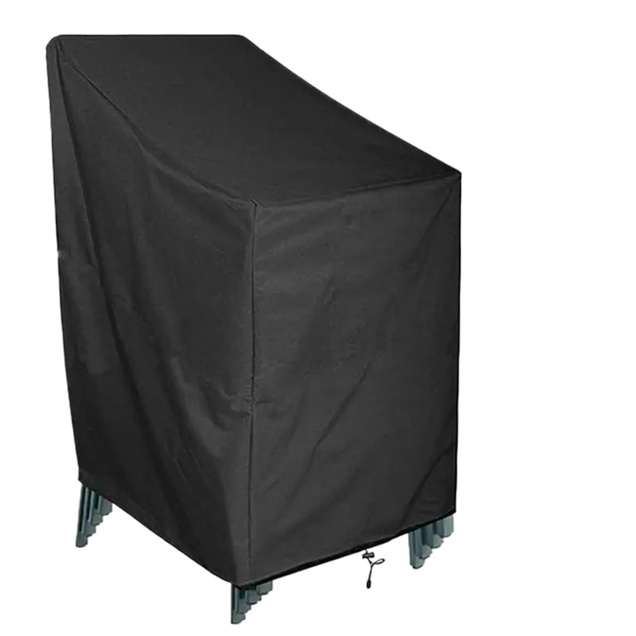 Ndlhxkfrp 68X68x120cm Outdoor Stacking Chair Cover, Outdoor Garden Stacking Chair Cover 2 Pcs Black Multiple Sizes(68X68x120cm)