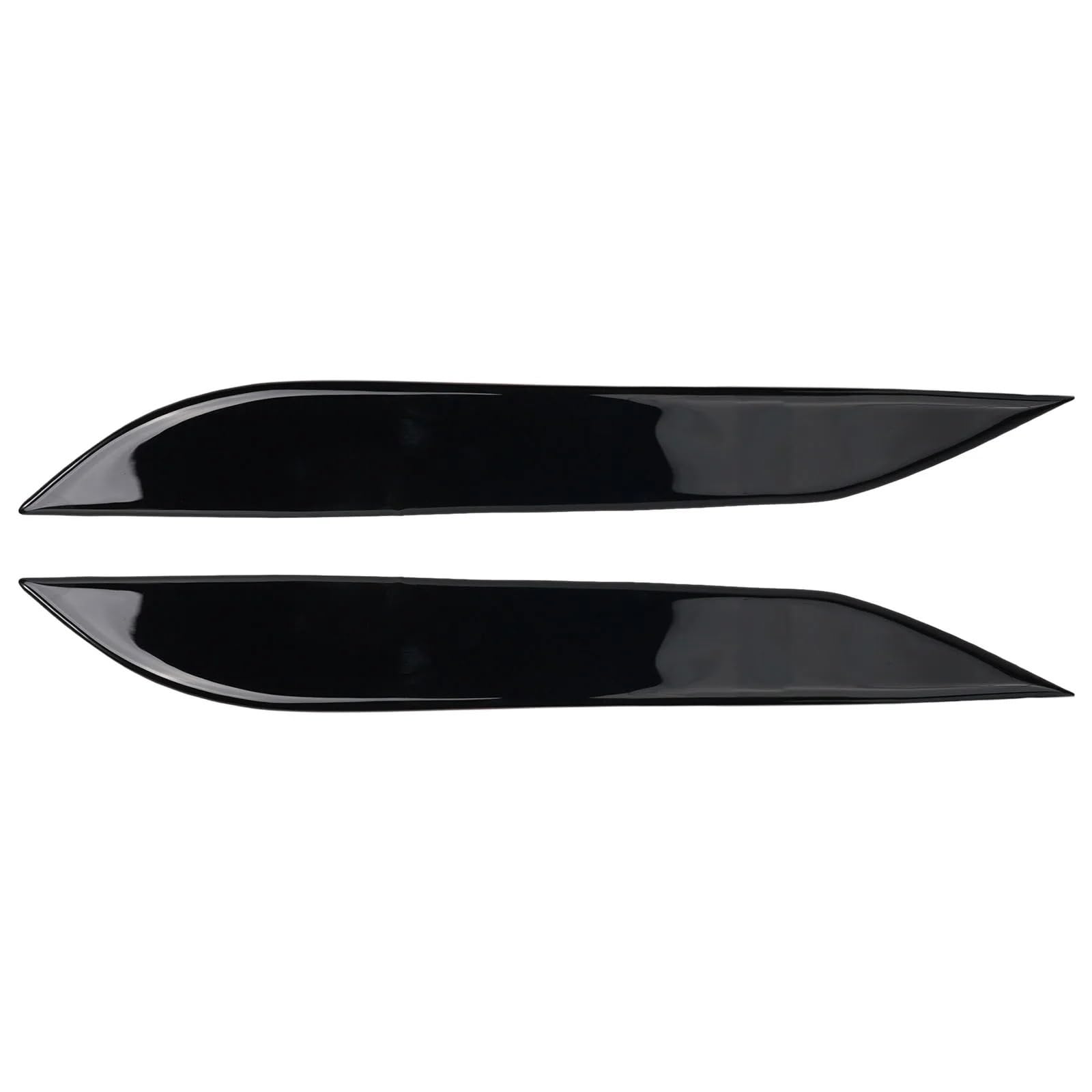 Car Front Headlight Eyelids Trim Compatible with Nissan 350Z Z33 2006 2009 2Pcs Soft Plastic Stickers Upgrade Vehicle Appearance