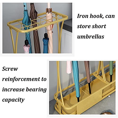 Support de rangement pour parapluies chic en métal noir - 7