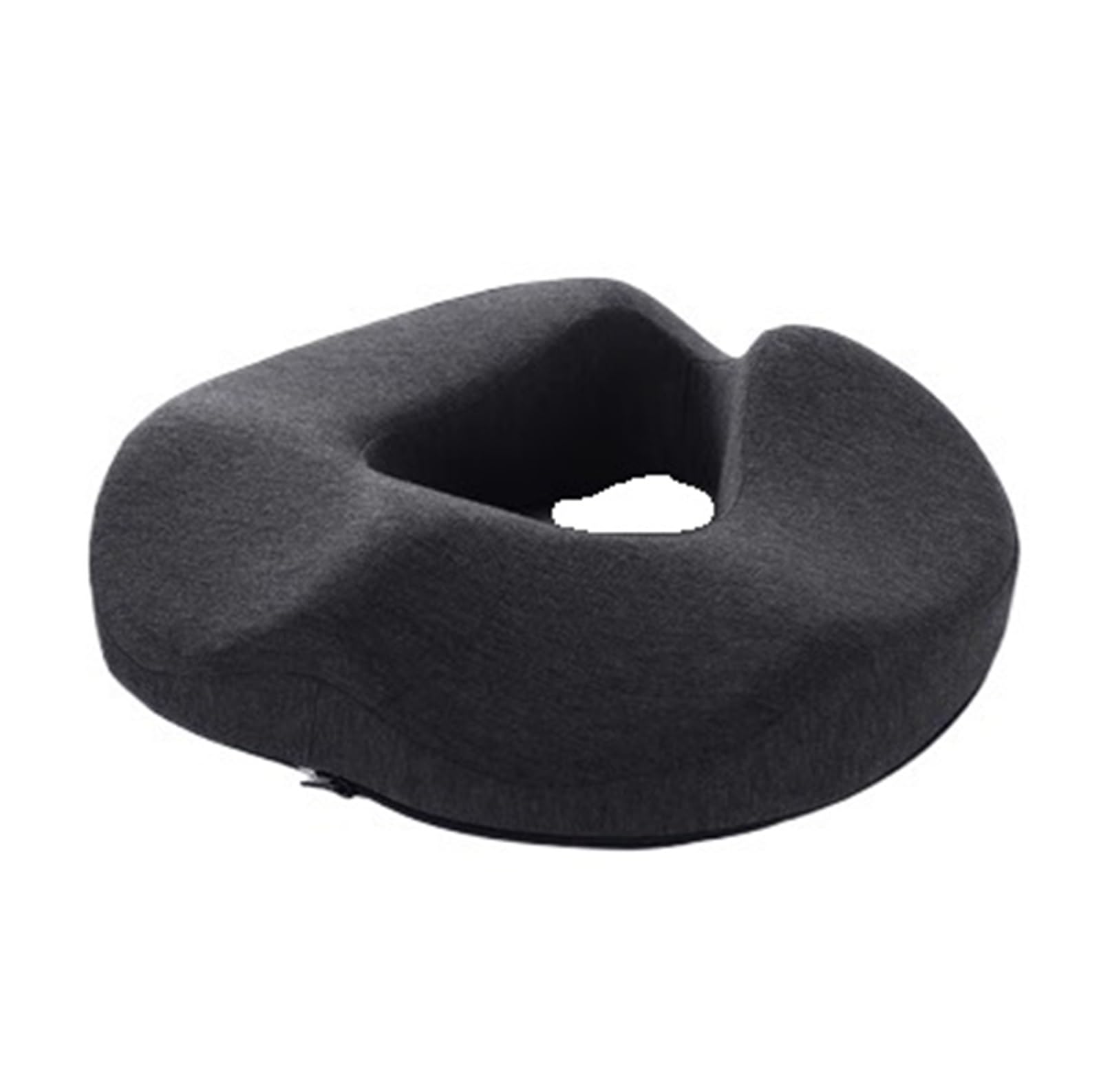 Cuscino ergonomico a ciambella in memory foam, comodo cuscino da ufficio per dolore cailbone, piaghe da decubito, emorroidi, sciatica (grigio scuro)