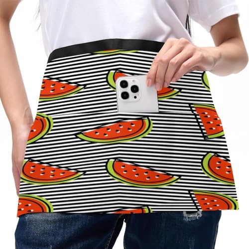 Demi-tablier cuisine avec poches pour ranger vos accessoires durant le nettoyage lot de 3