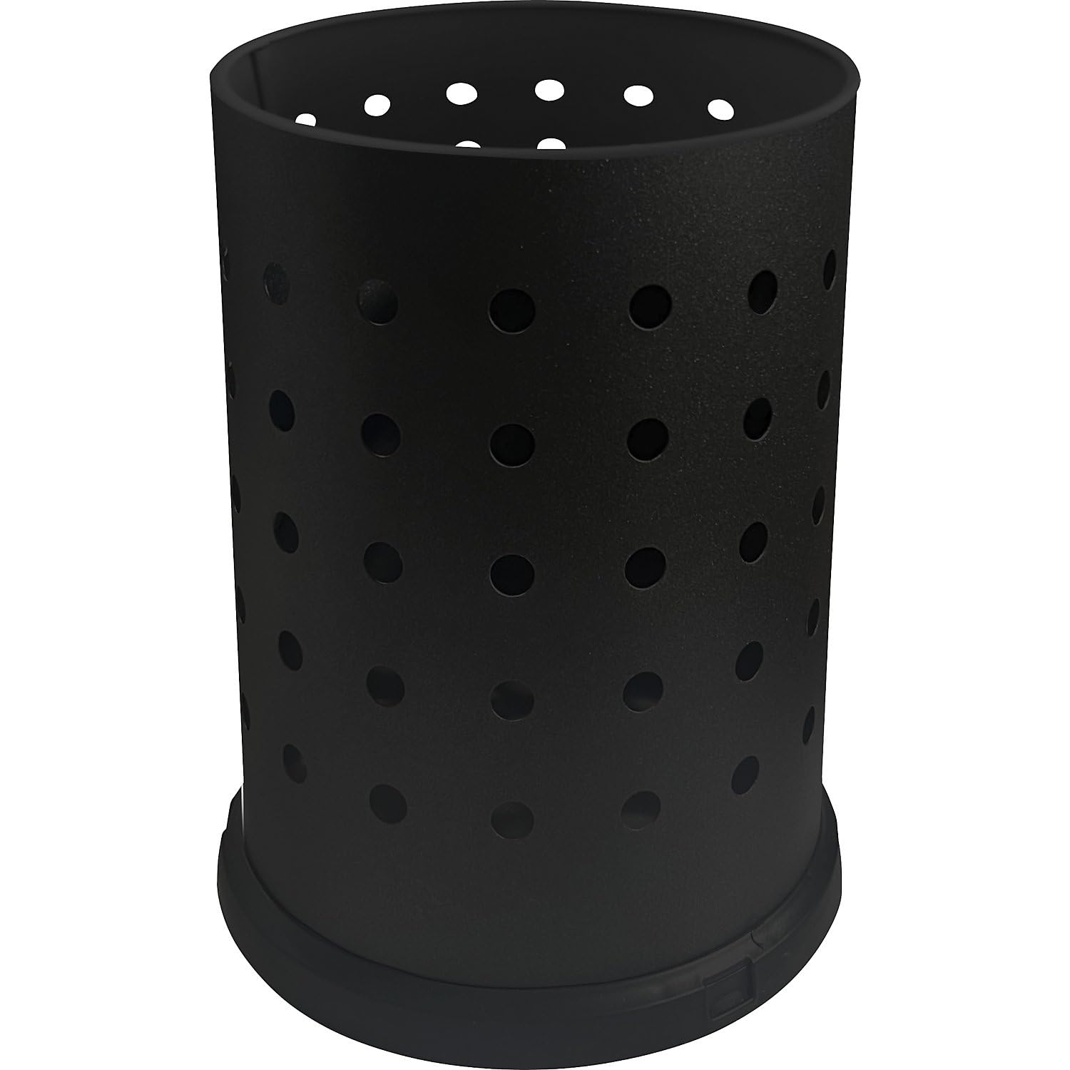 Kaiser + Kraft Papierkorb | Volumen 15 l | Schwarz | Stahl | Volumen 15 l, HxØ 400 x 240 mm, schwarz