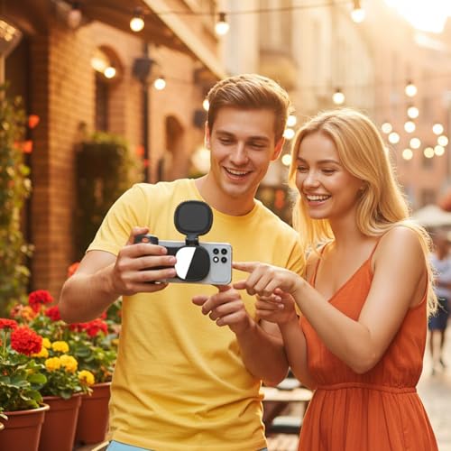 Mango magnético para selfies que soluciona tomas oscuras y caídas del teléfono 3