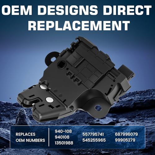 Image of Rear Trunk Latch Actuator for Chevrole Chevy Cruze Impala Malibu Sonic Corvette Camaro Buick Regal Lacrosse Verano Allure Cadillac ATS ELR XTS CTS Replaces 940-108 13501988